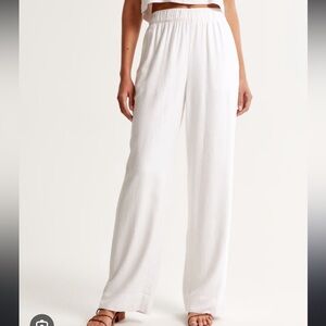 Abercrombie Linen-Blend Pull-On pant